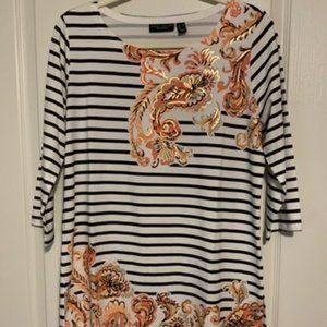 NWOT Printed  Cotton Modal Tunic